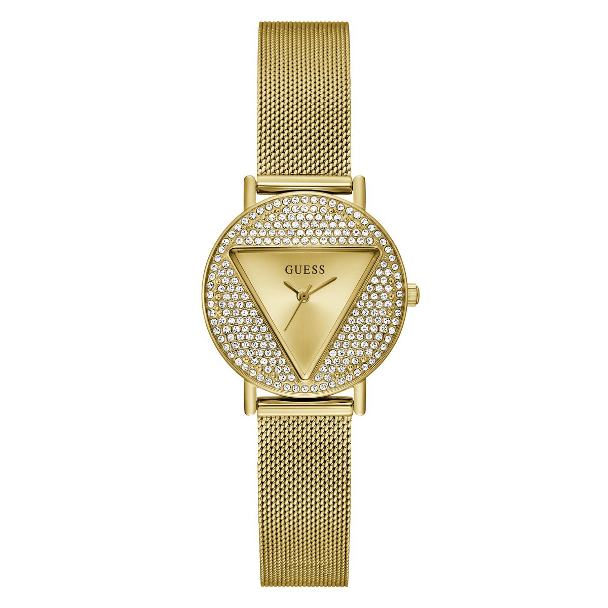 Gold Mini Iconic Glitz Mesh Watch