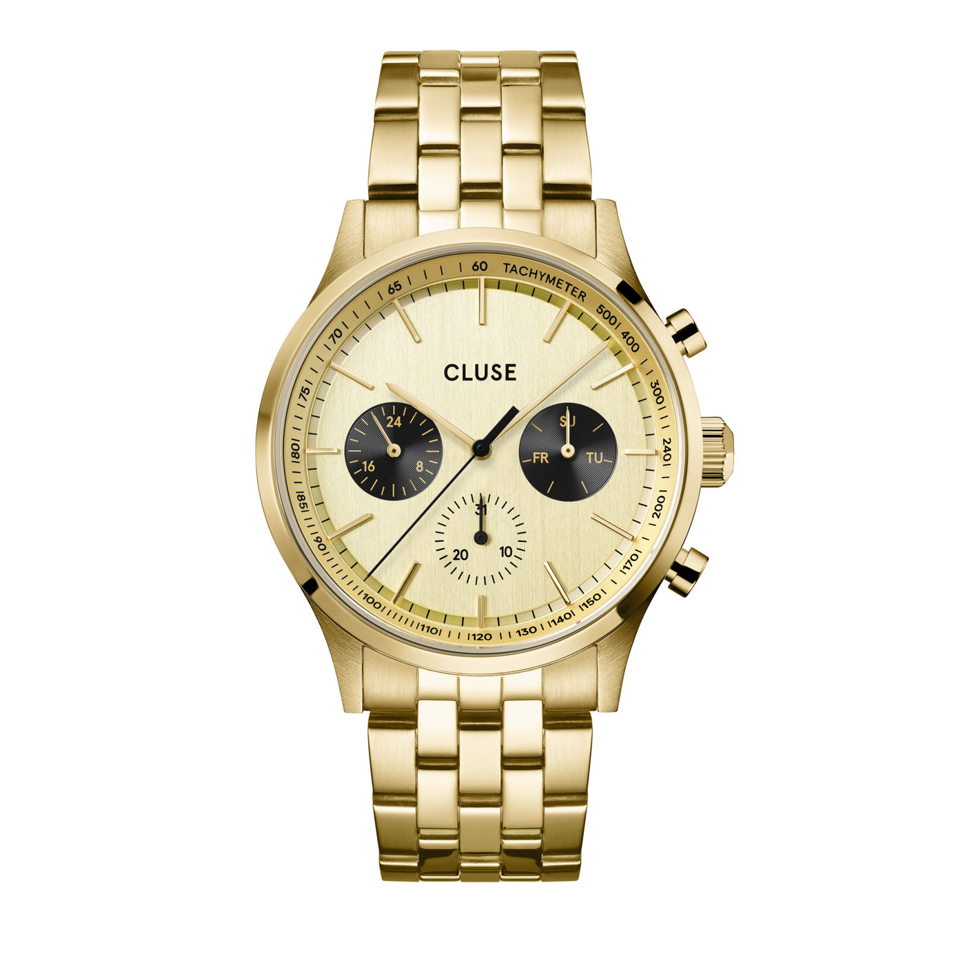 CLUSE Antheor Multifunction Full Gold Link Watch