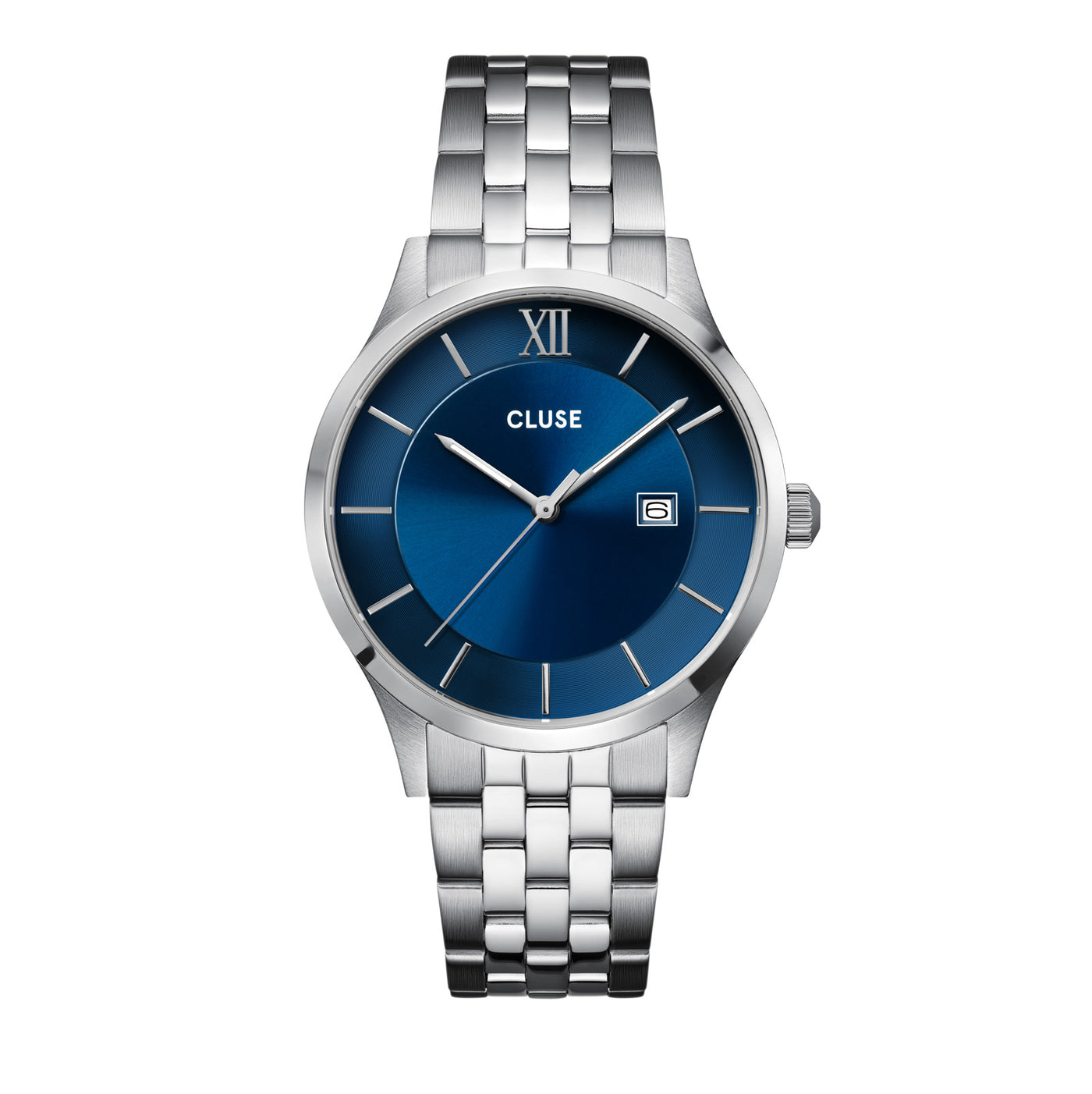 CLUSE Aravis Blue/Silver Link Watch