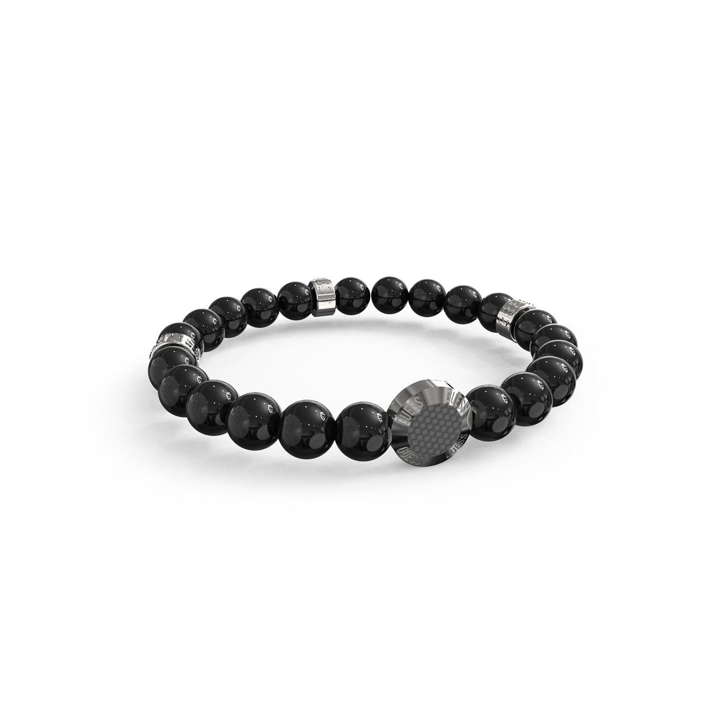 GUESS Carbon Fiber Beads Bracelet