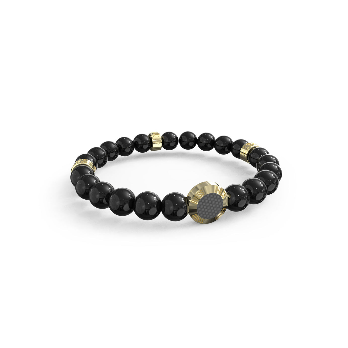 GUESS Carbon Fiber Beads Bracelet