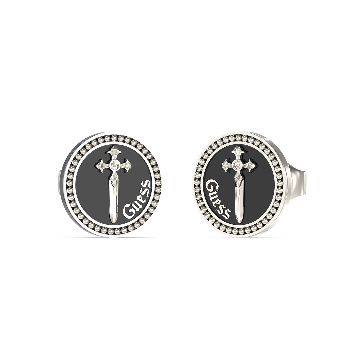 GUESS 12mm Dagger Coin Studs