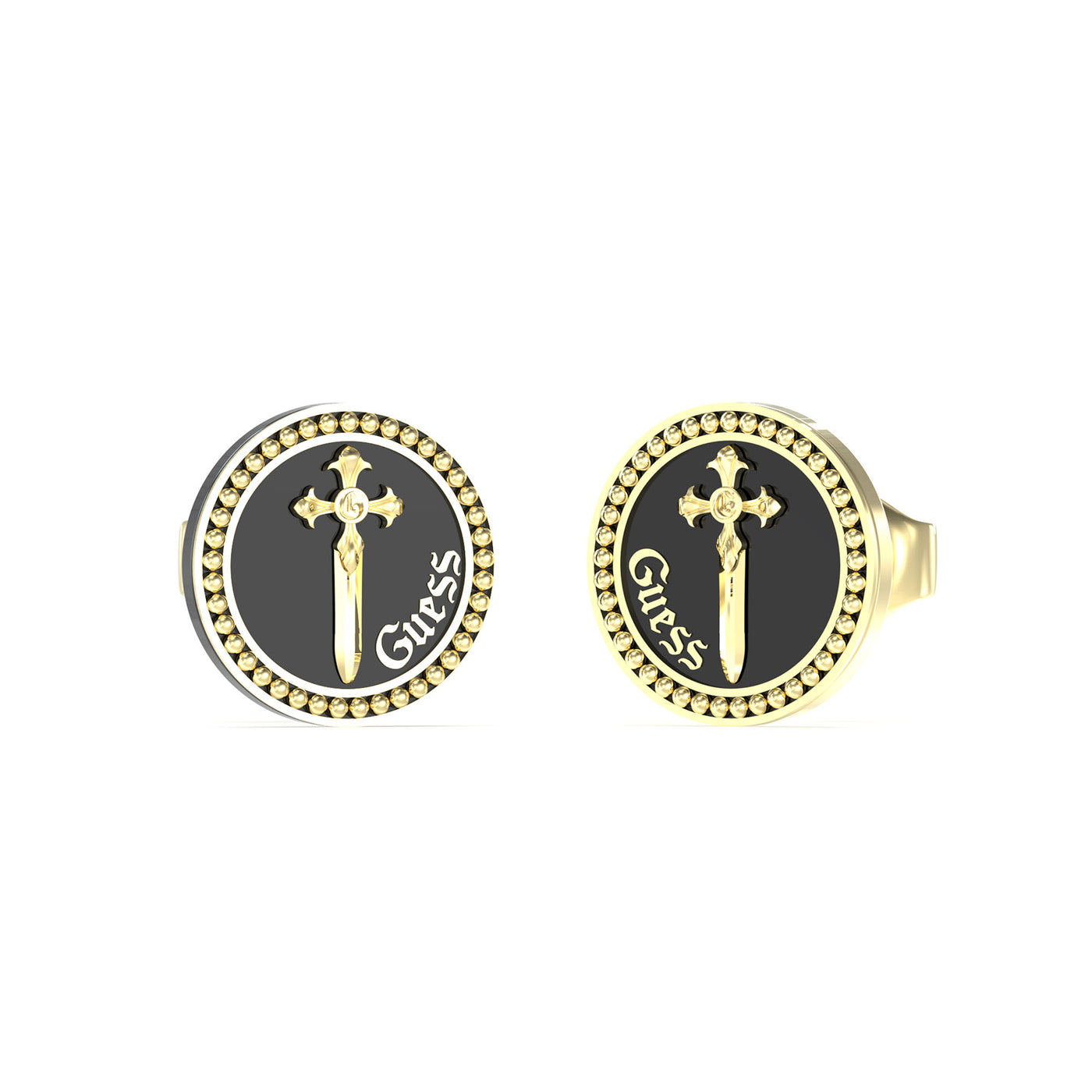 GUESS 12mm Dagger Coin Studs