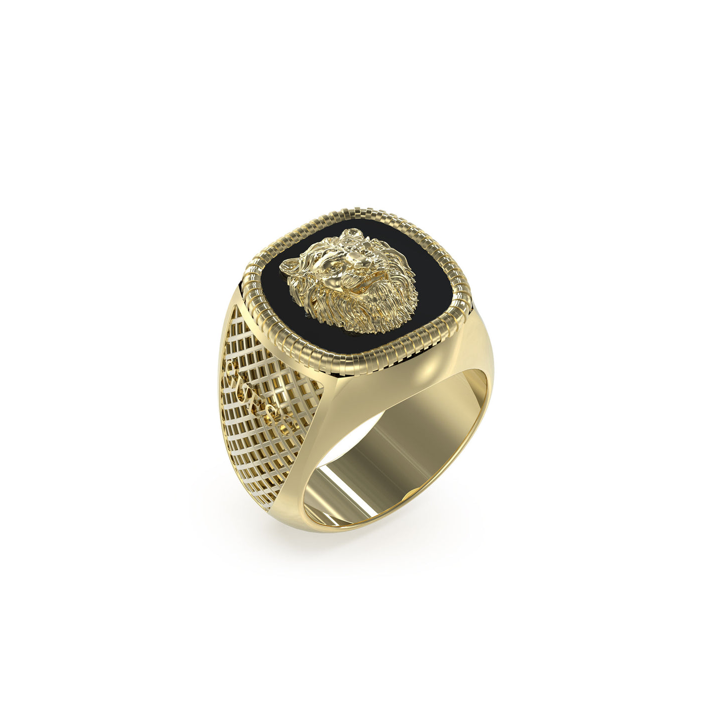 GUESS Lion 18mm Signet Ring