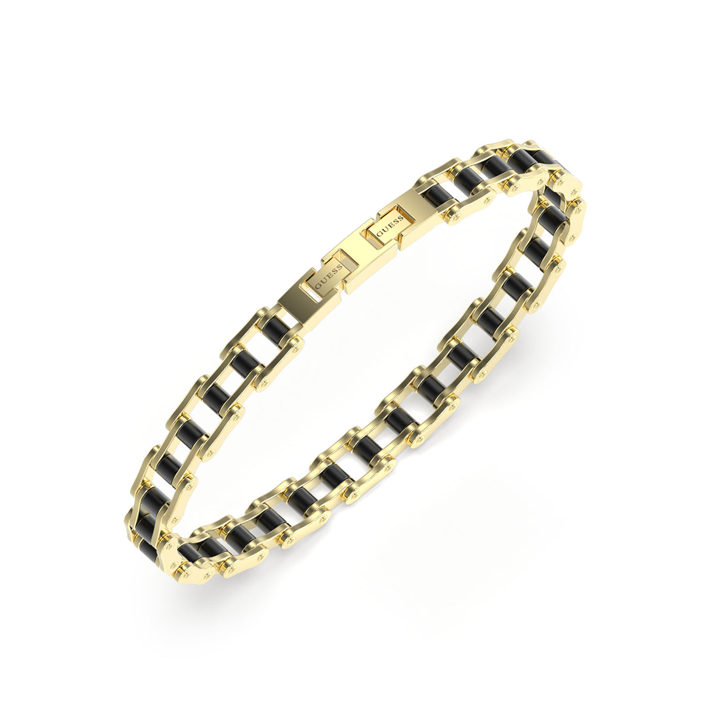 Gold-Tone Bicycle Chain Bracelet