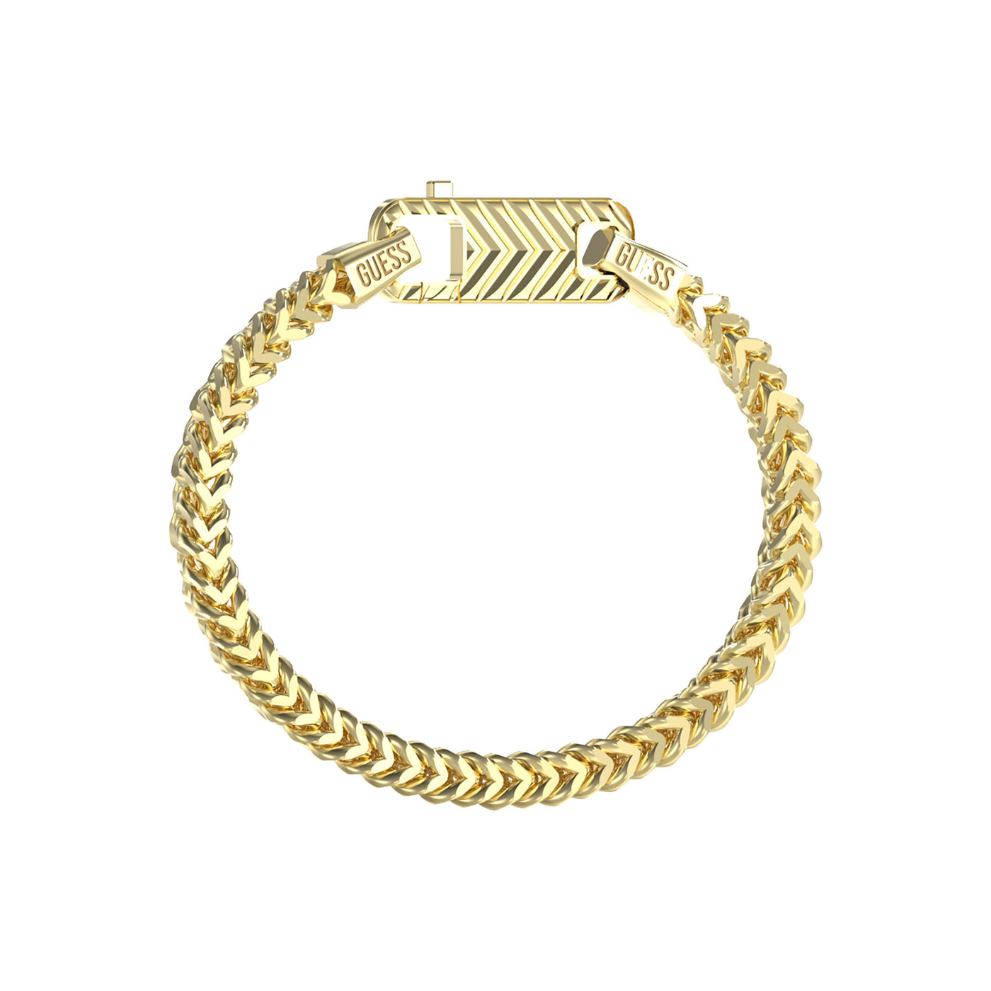 Gold-Tone Textured Hook Bracelet