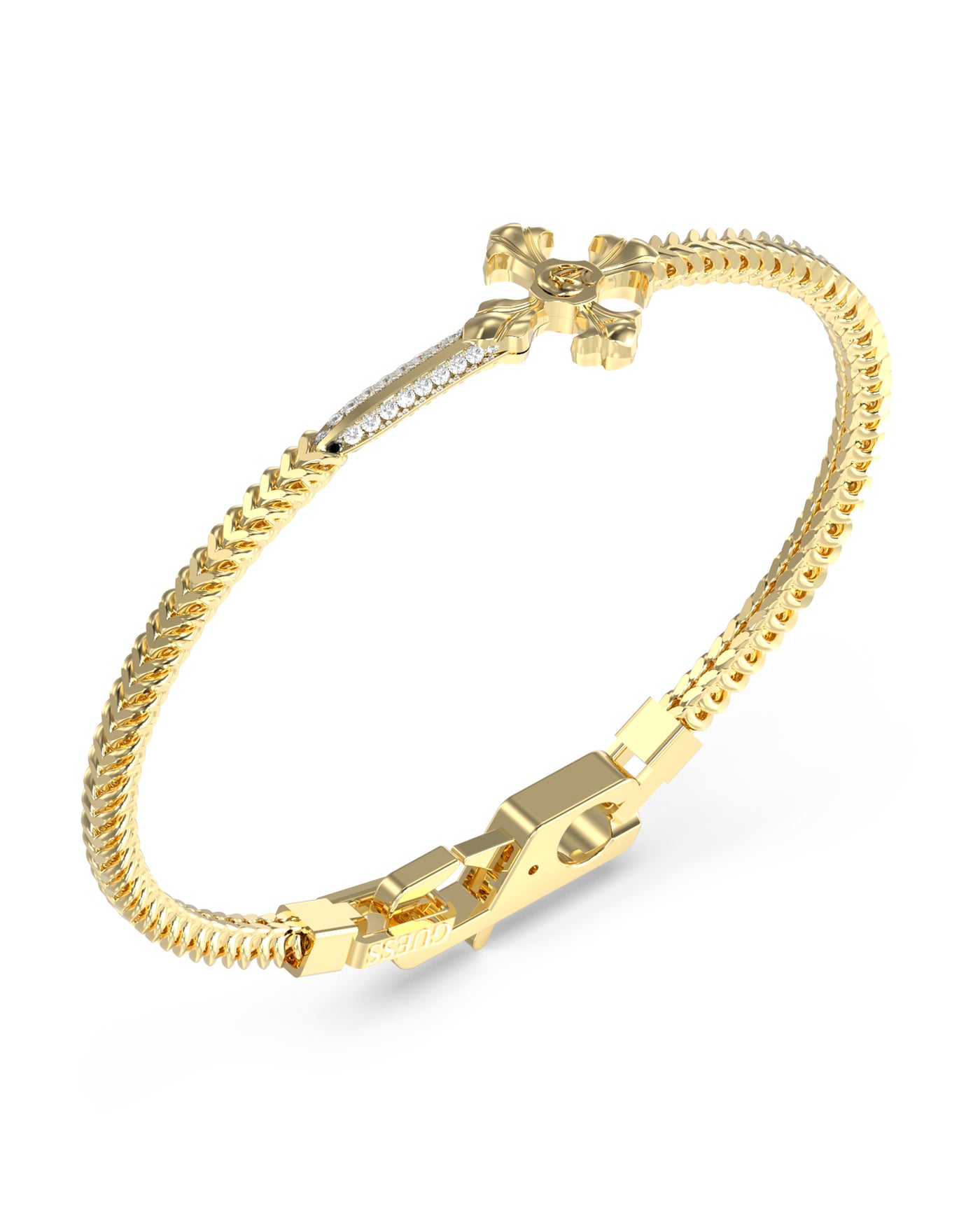Guess Gents Dagger Crystals Bracelet