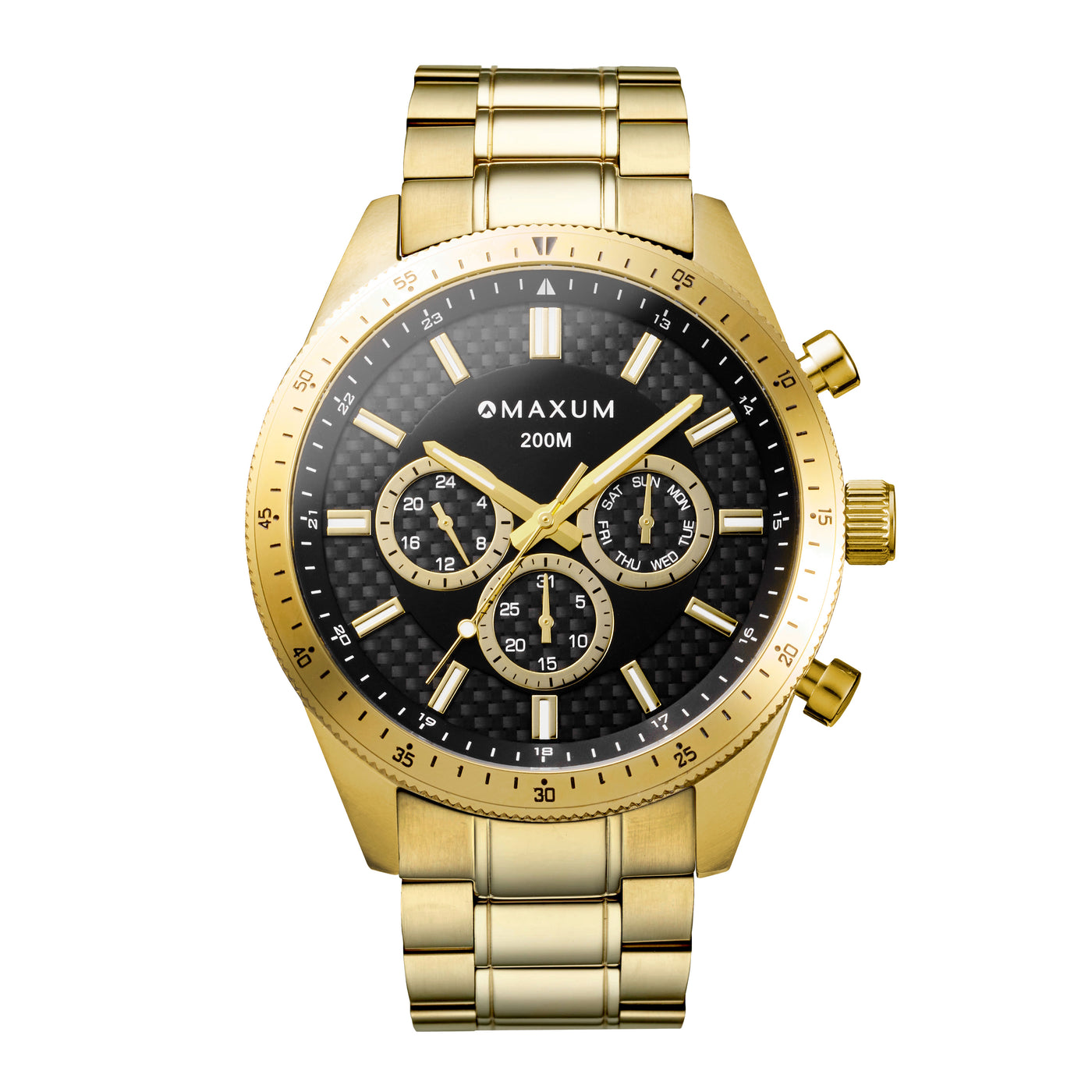 Maxum Gold Analogue Watch