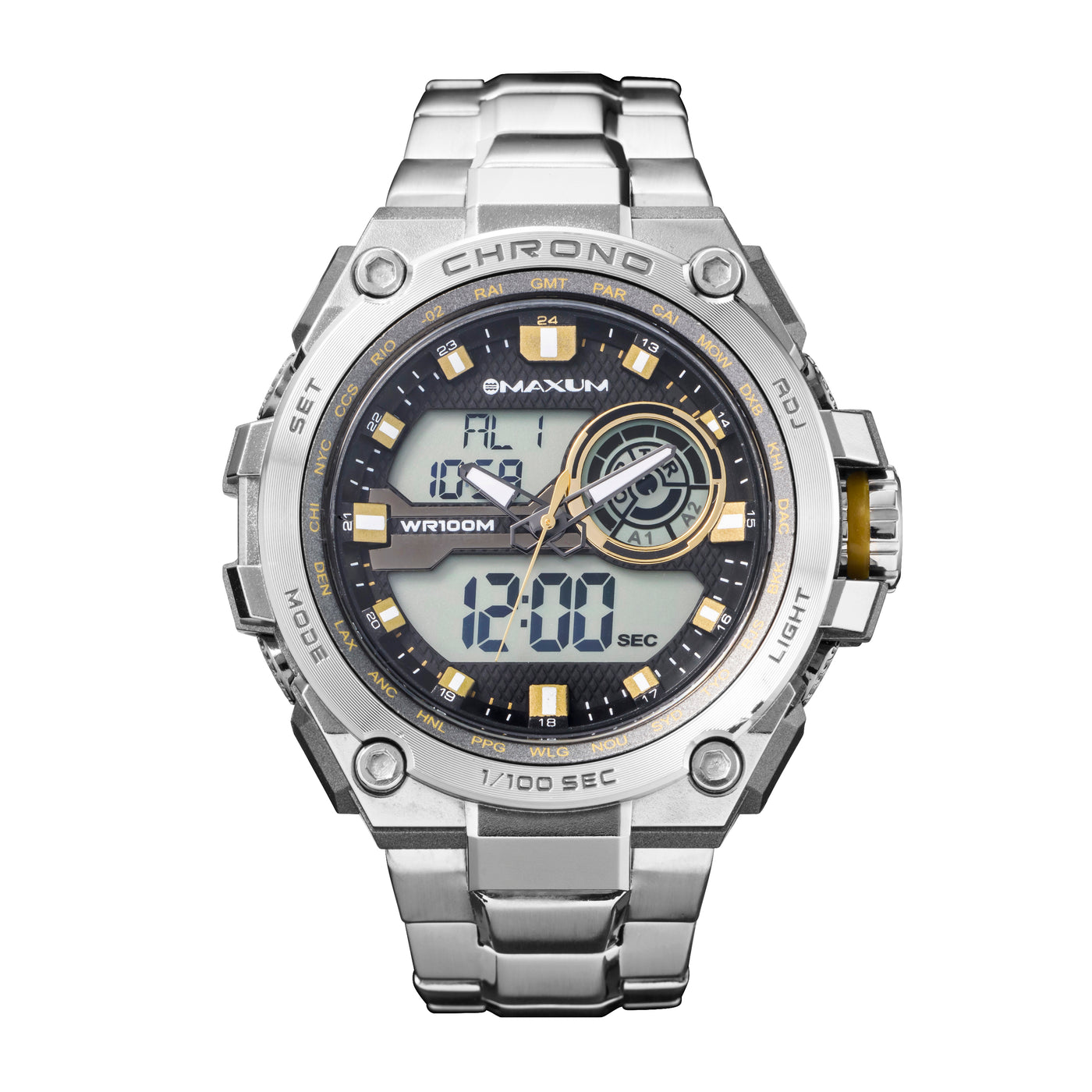 Maxum dual Time watch